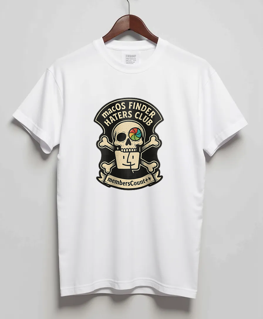 White T-Shirt with graphic Haters Club Patch