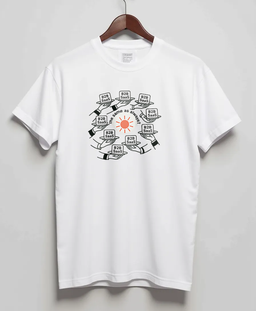 White T-Shirt with graphic Infinite Refill