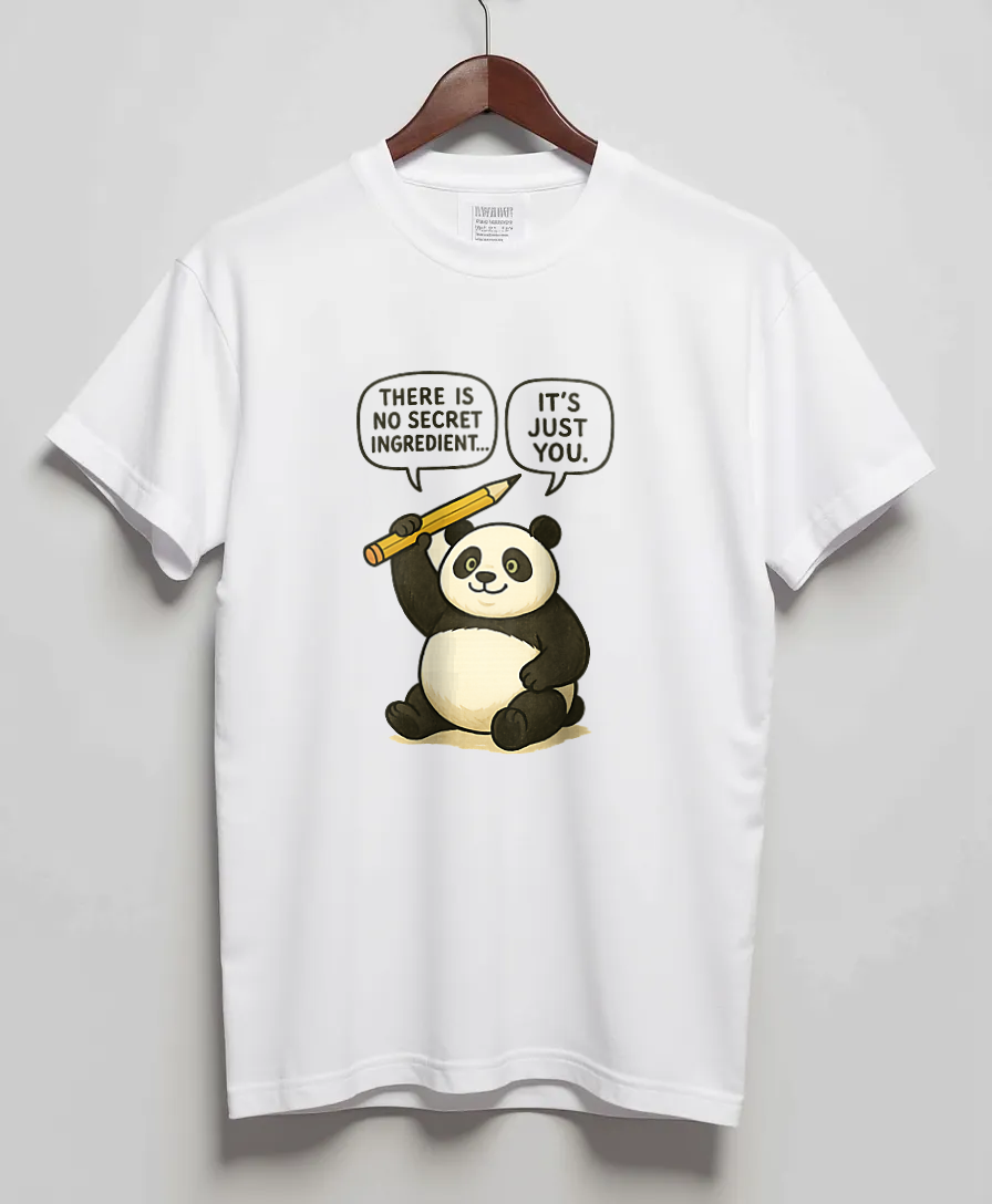 White T-Shirt with graphic Just You Hero