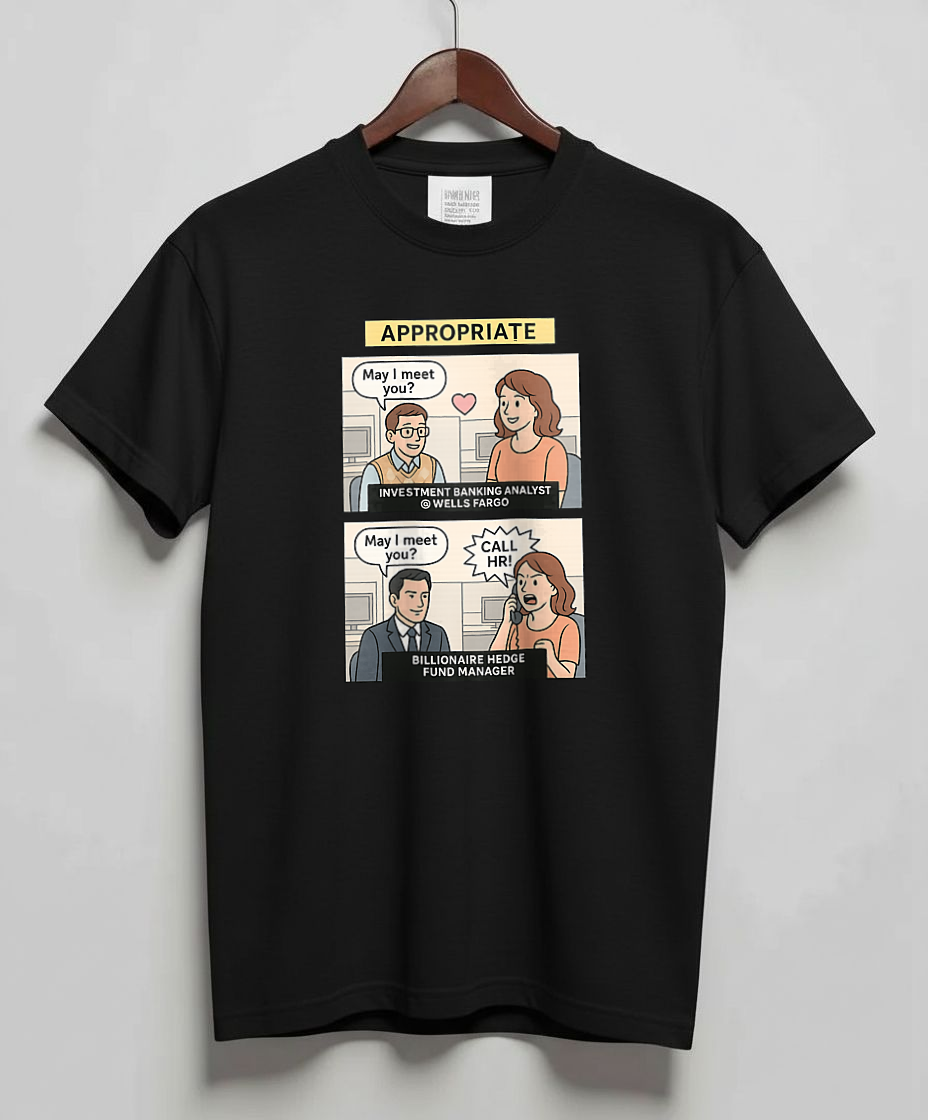 Black T-Shirt with graphic May I meet you