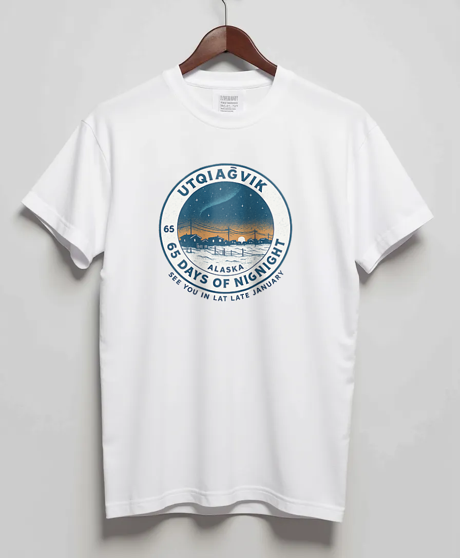 White T-Shirt with graphic 65 Days Night