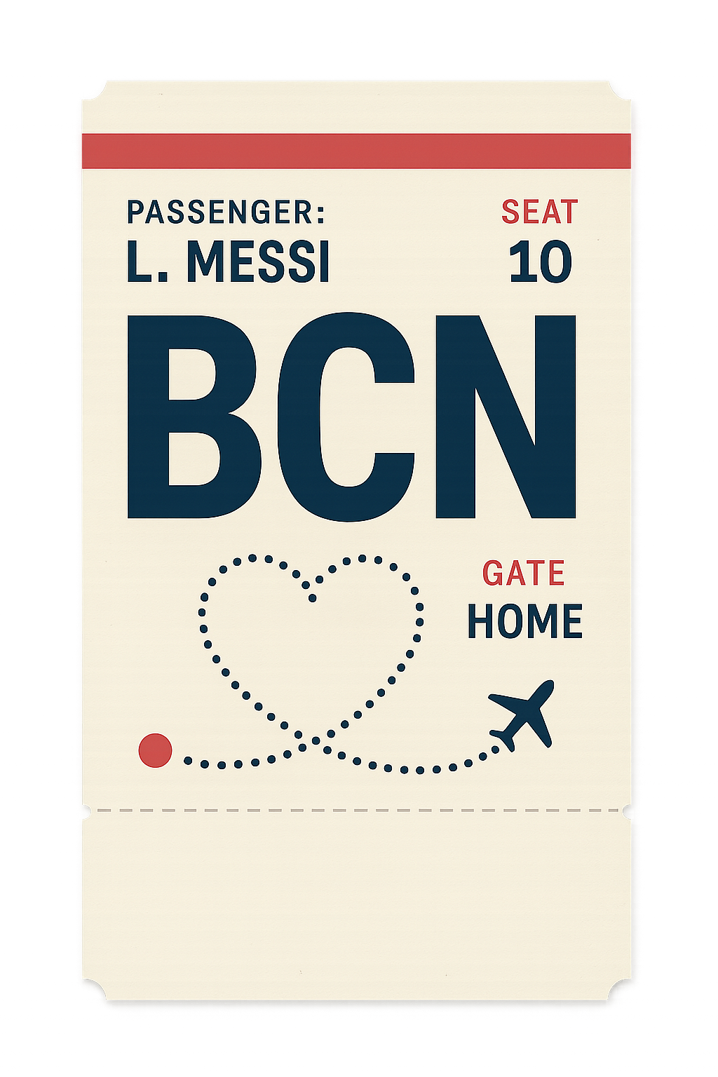 Design graphic: BCN Boarding Pass