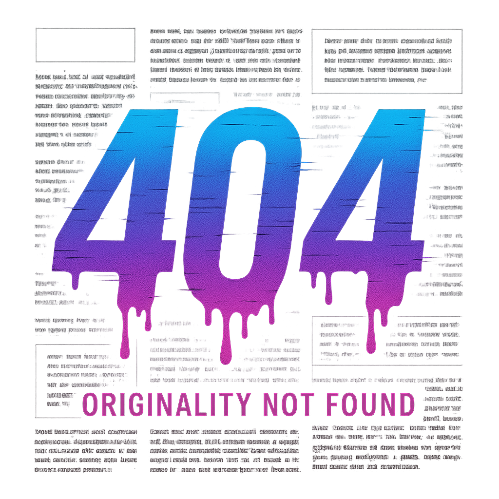 Design graphic: Originality 404