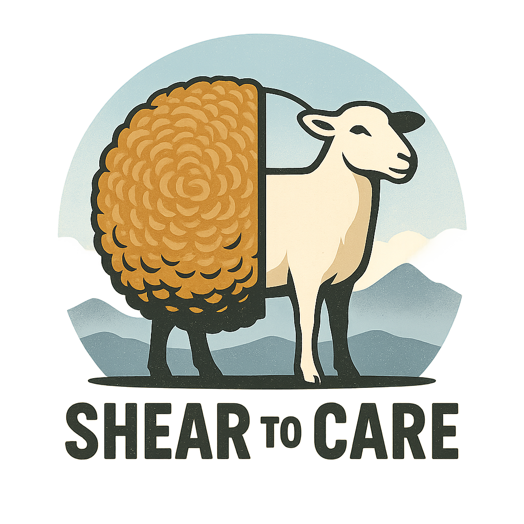 Design graphic: Shear To Care Split