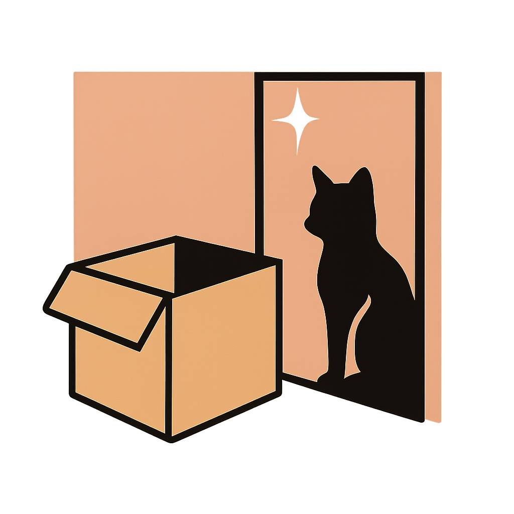 Design graphic: Negative Space Meow