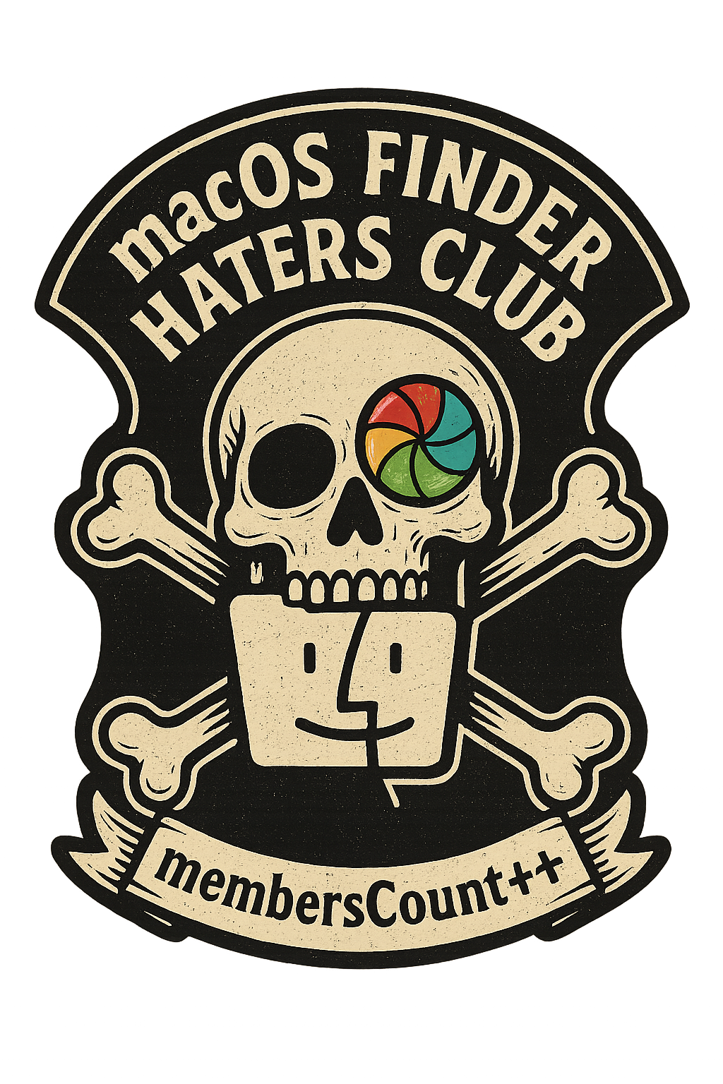 Design graphic: Haters Club Patch