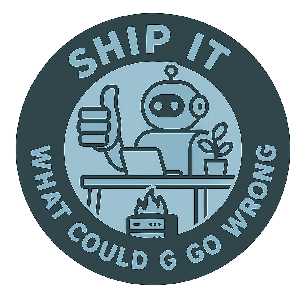 Design graphic: Ship It Badge
