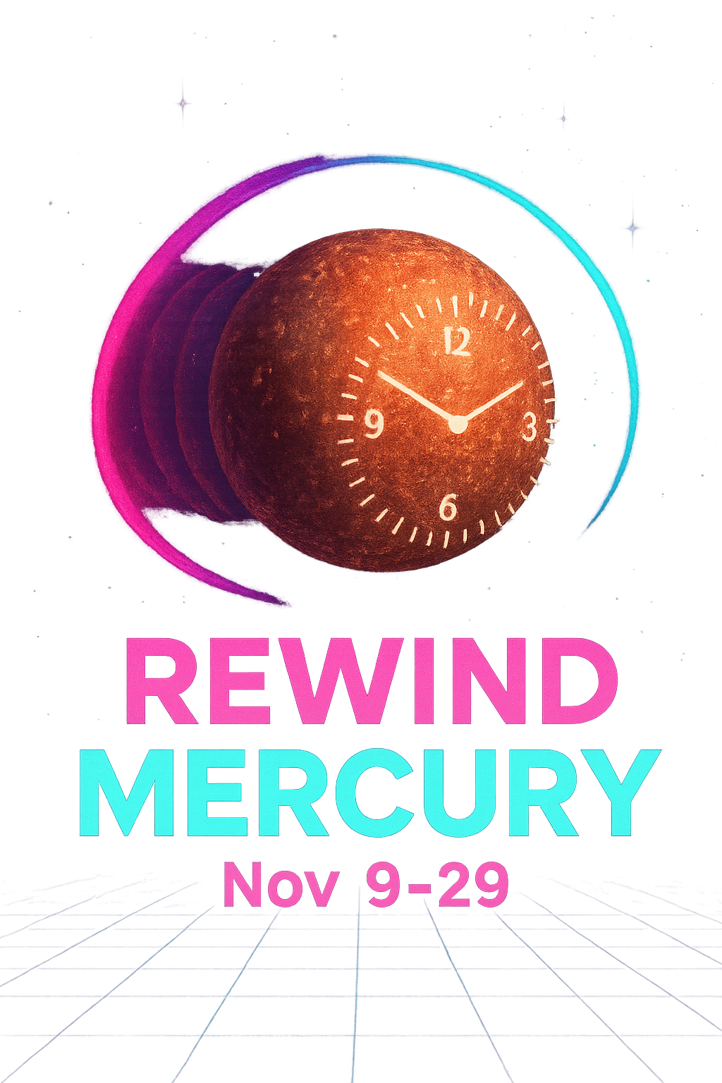 Design graphic: Time Loop Neon