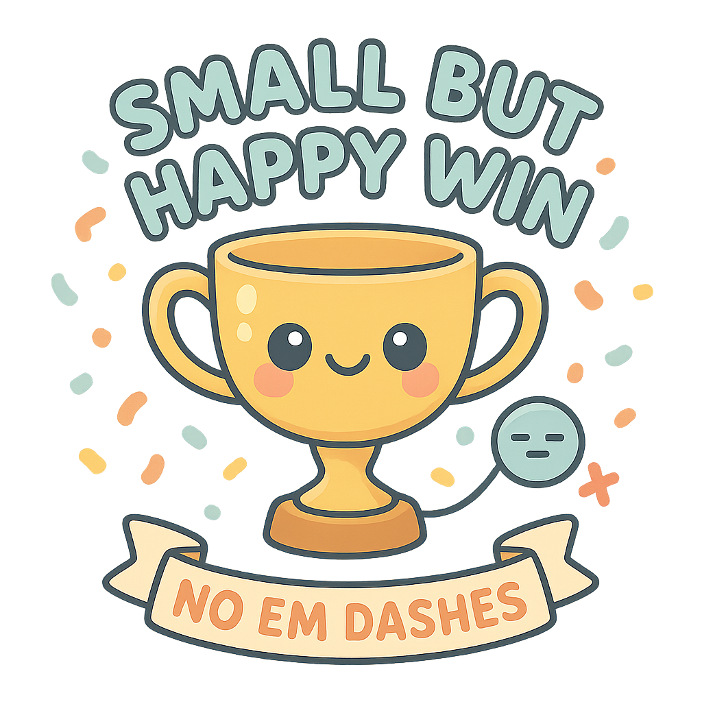 Design graphic: Tiny Win Trophy