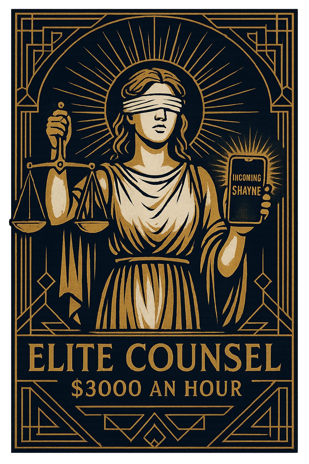 Design graphic: Justice On Speed-Dial